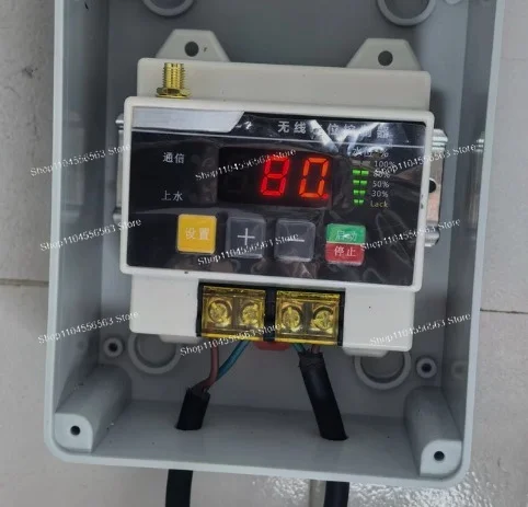 Wireless Remote Water Level Controller 220V Liquid Level Float Switch for Pump Tank Water Tower Automatic Control