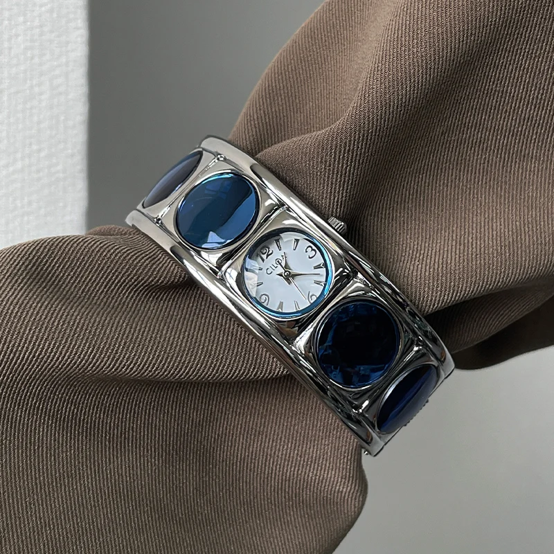 CILOA orologio da polso femminile 2025 nuovo marchio regalo rotondo autentico orologio da donna al quarzo impermeabile casual blu di alta qualità