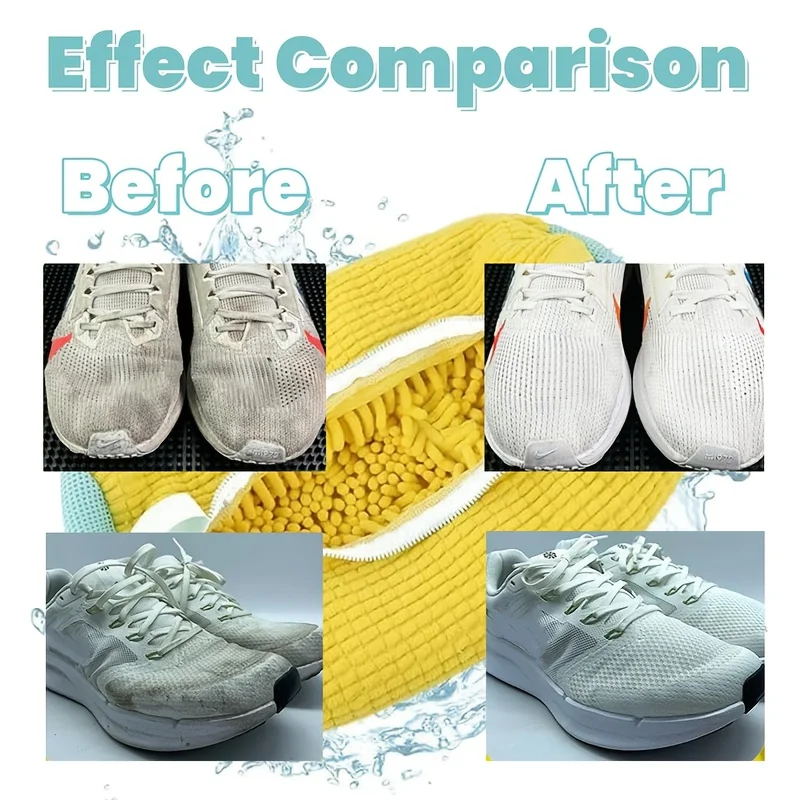 Durable Mesh Shoe Wash Bag with Zipper Rich Fluff Inside Protects Sneakers Casual Shoes in Washer Dryer Travel Storage Organizer view 5