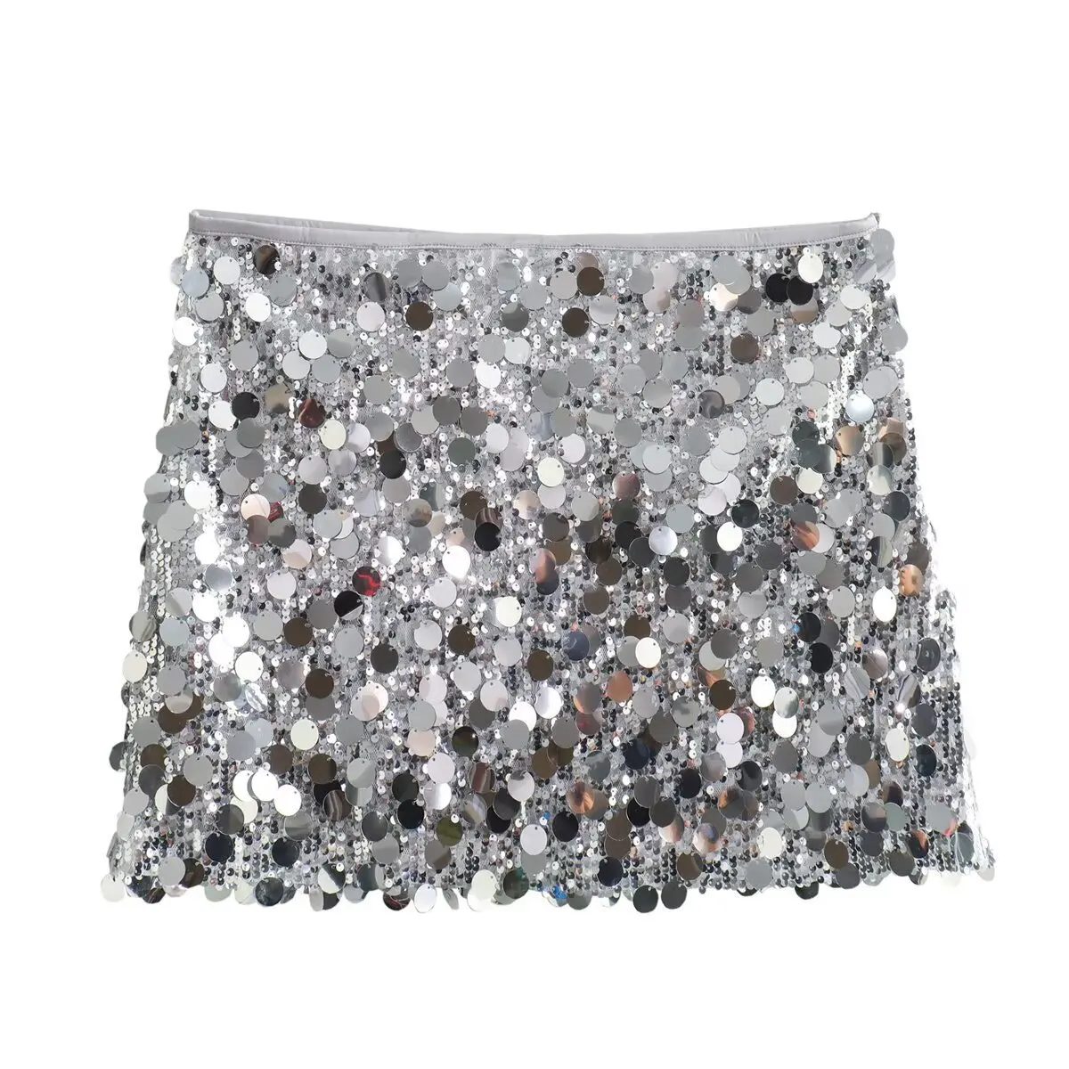 

Women Summer Sequin Mini Skirt Sexy Sparkly Party Skirt Shiny Night Club Outfit