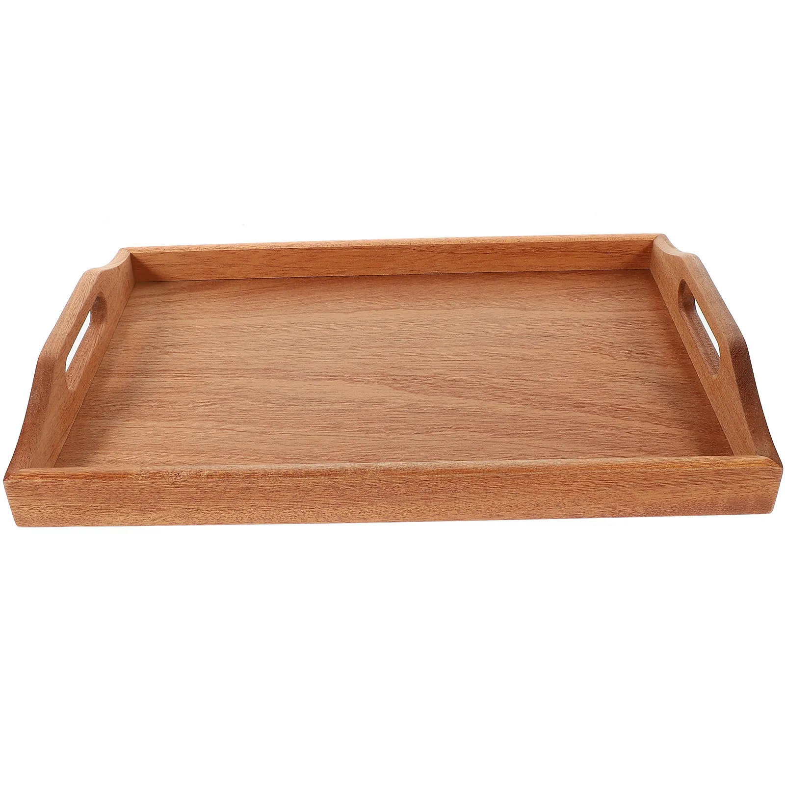 Wood Food Serving Tray Rectangular Wooden Tea Tray Snack Dessert Fruit Storage Plate Multi Functional Household Serving Dish