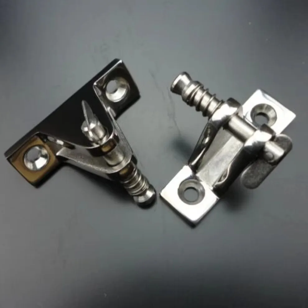 2x Deck Hinge Boat Marine Top Fitting 90 Degree Pin Stainless Steel Removable