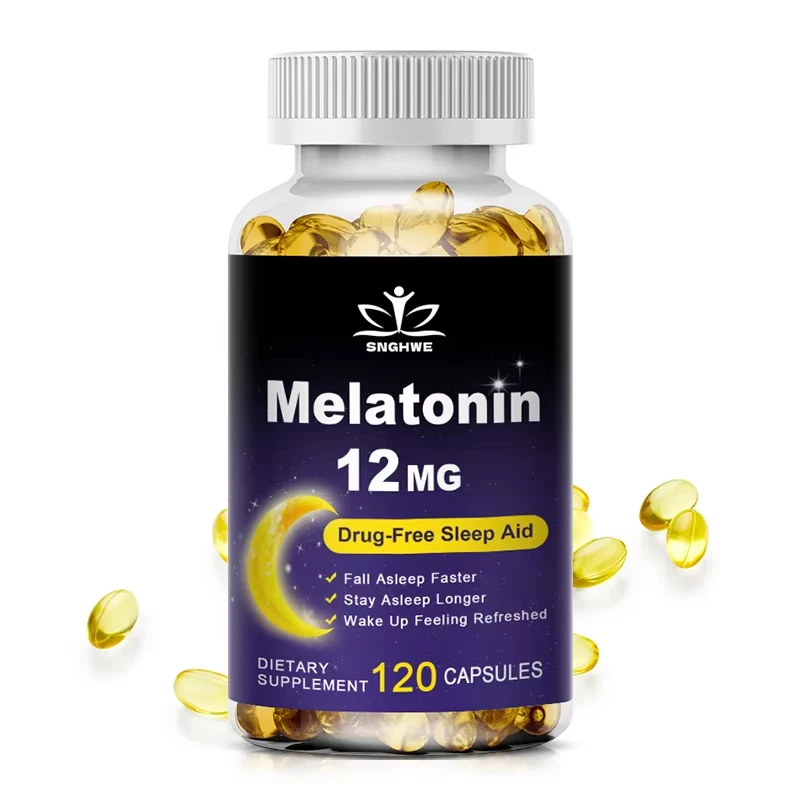 

Melatonin Capsules - Relieve Insomnia, Help Improve Sleep Quality, Reduce Waking Time, Help Deep Sleep Improving Insomnia