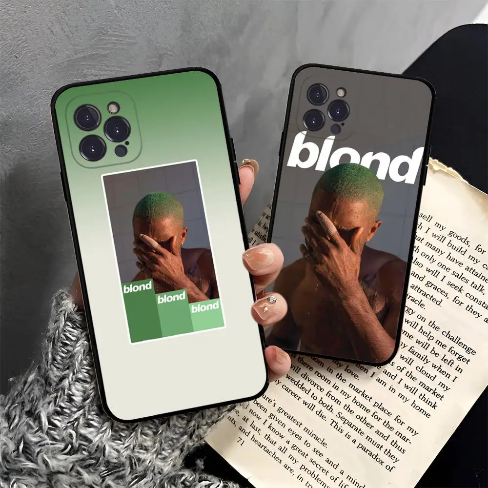 Frank Blonde Oceans Phone Case For iPhone 15 14 13 12 Mini 11 Pro XS Max X XR SE 6 7 8 Plus Soft Silicone Cover