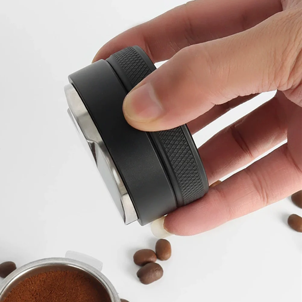 Coffee Distributor For Espresso Machines Stainless Steel Base Nonslip Handle Low Profile Design Leveler