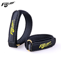 2Pcs FLYWOO Kevlar Battery Strap W/ Woven Rubber Grip & Metal Buckle - 15mmx200\\15mmX250