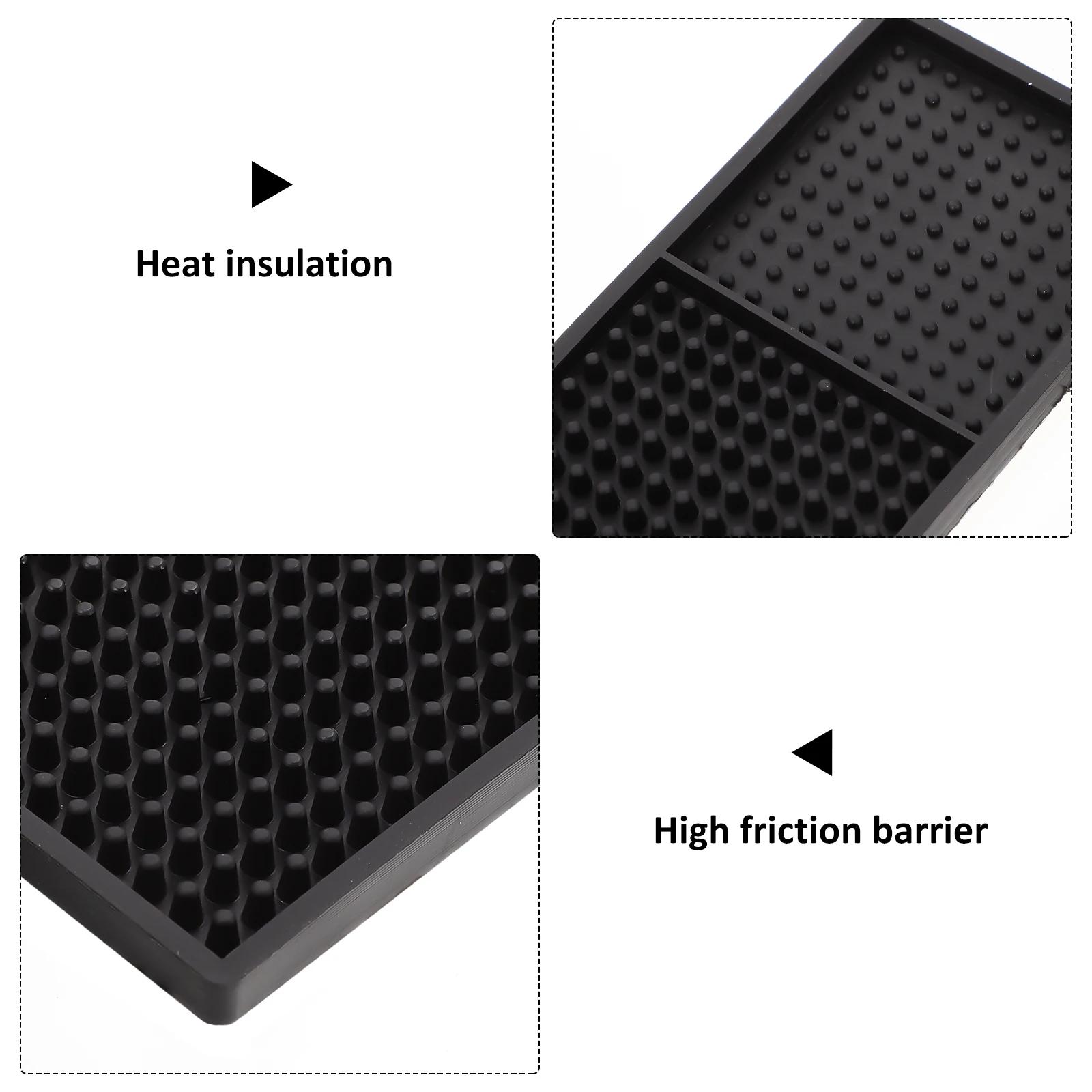 

Drain Pad Drying Mat Deep Grooves Drain Tray Tableware Drying Mat Dish Draining Pad