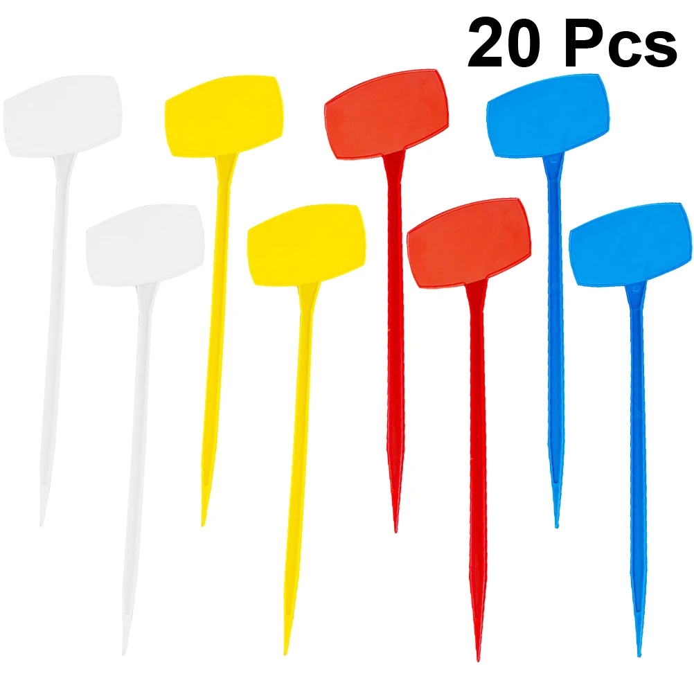

20Pcs Garden Plant Labels Modern Designed Reusable Tags Easy to with Pencil Or Marker for Nursery Organization