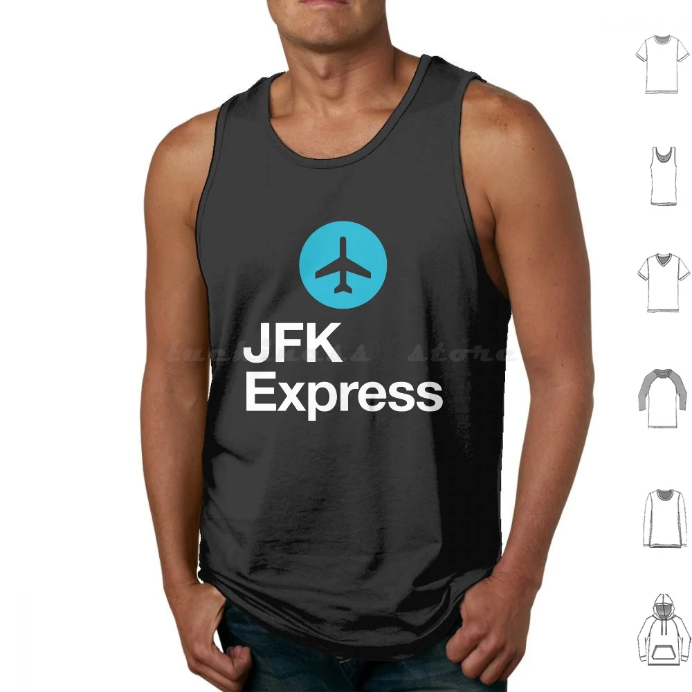 Jfk Express Tank Tops Vest Sleeveless Jfk Jfk Airport Mta Nyc New York New York City Nostalgia Nostalgic Vintage Retro 70S