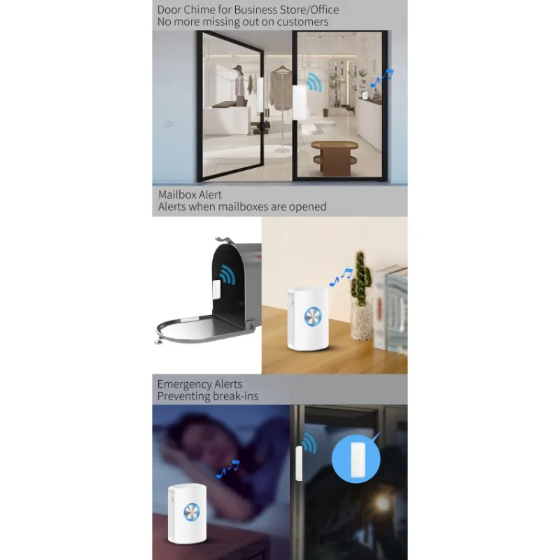 

【EXCLUSIVE!】Home Use Refrigerator Door Opener Supermarket Freezer Sensor Anti-Theft Alarm Window/Door Magnetic Store Doorbell