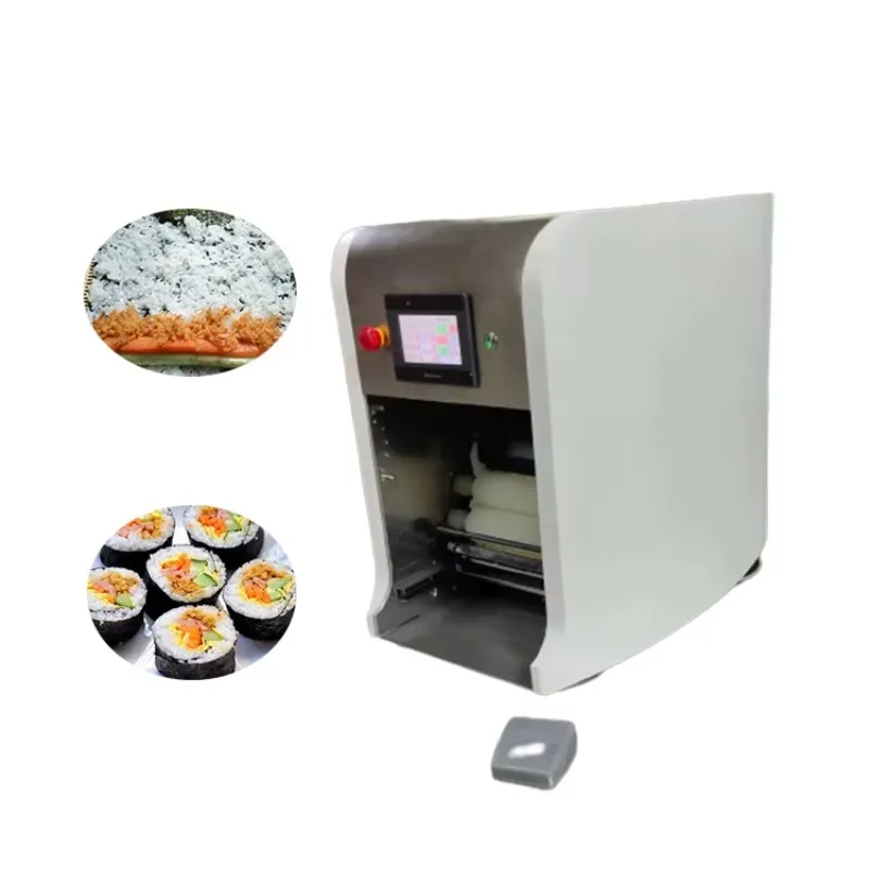 Low Power 80 Automatic Sushi Rice Spreading Machine Rice Sheet Maker Sushi Rice Wrapper Machine for Energy Saving Commercial Use