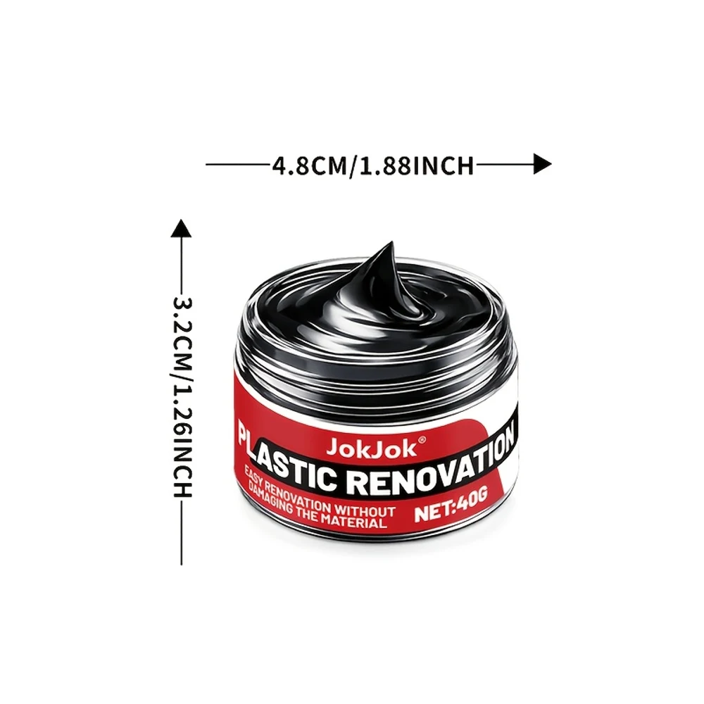 Car Interior And Exterior Repair Kit - Ideal for Doors, Dashboards, Steering Wheels, And Black Plastic Components