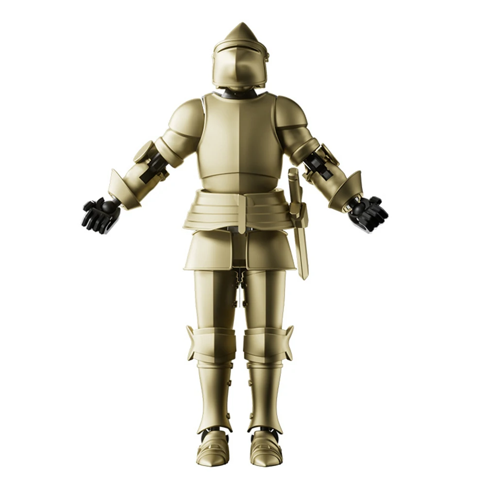 3D Printing Medieval Knight Toys with Weapons & Shields Magnetic Multi-Jointed Figure Movable Shapeshift Robot Gift for Friends