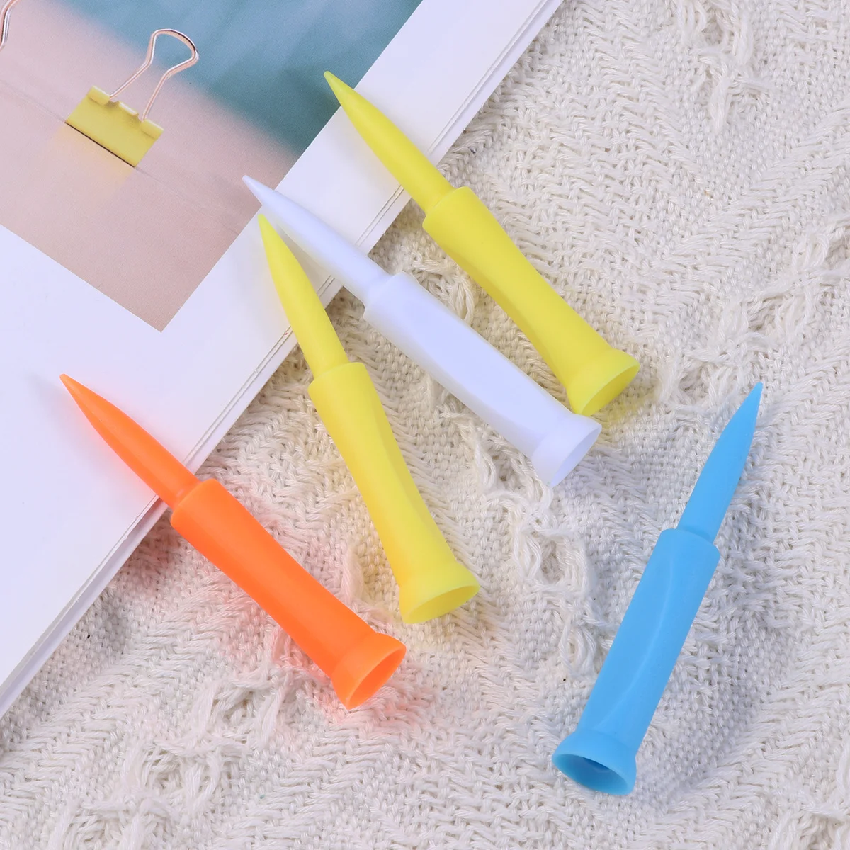 5 шт. футболки для гольфа, пластиковая конструкция, длительное использование, плоская боковая конструкция, стабильный аксессуар с низким трением, аксессуары для футболок