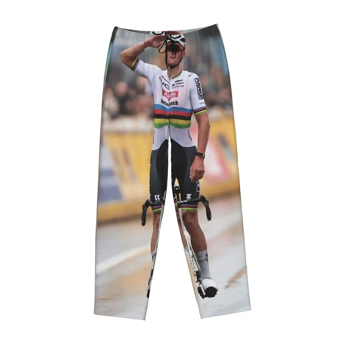 

Женские пижамные брюки Custom Mathieu Van Der Poel Cyclist MVDP Dutch Cyclist College с карманами для отдыха и сна