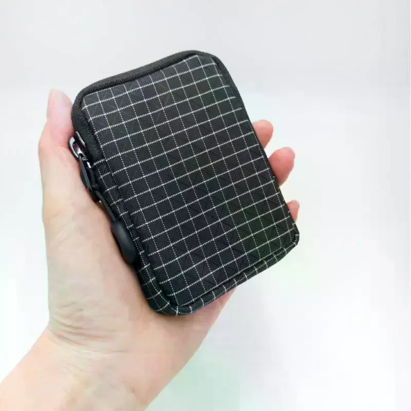 Portable Mini EDC Pouch Storage Pocket Wallet Polyester Coin Purse Utility EDC Pouch Organizer For Cards Keys Coins Essentials