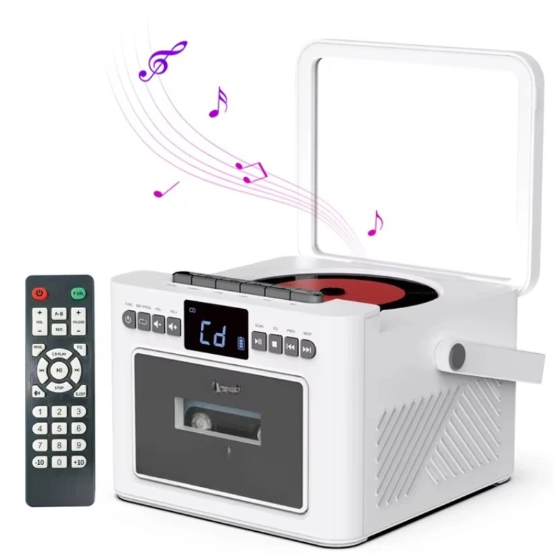 

YYHC-Portable square transparent tape stereo and headphone jack digital box speaker CD player
