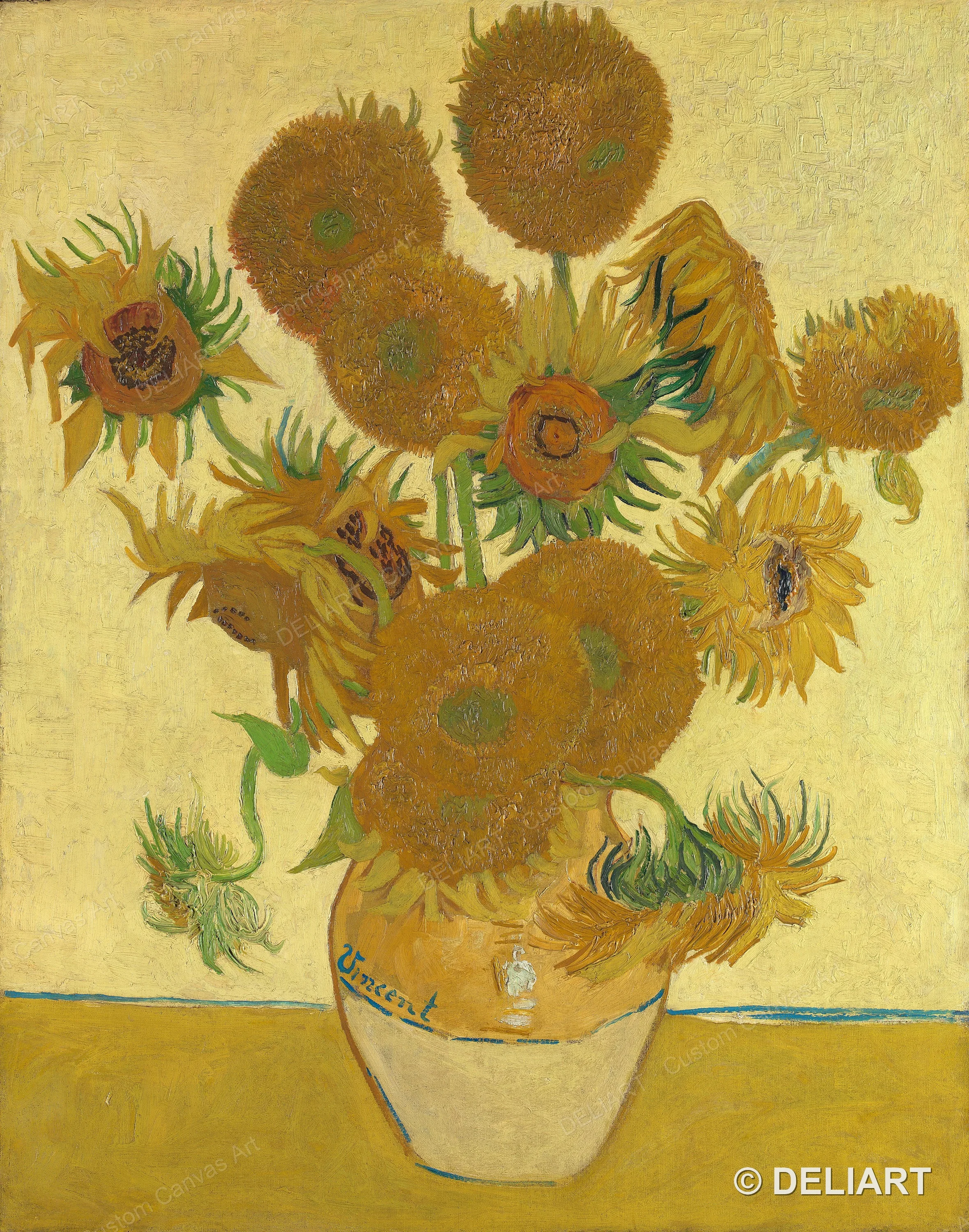 Van Gogh Canvas Wall Art Poster Starry Night Sunflowers Cafe Terrace Irises Almond Blossom Oil Painting Print Room Decor