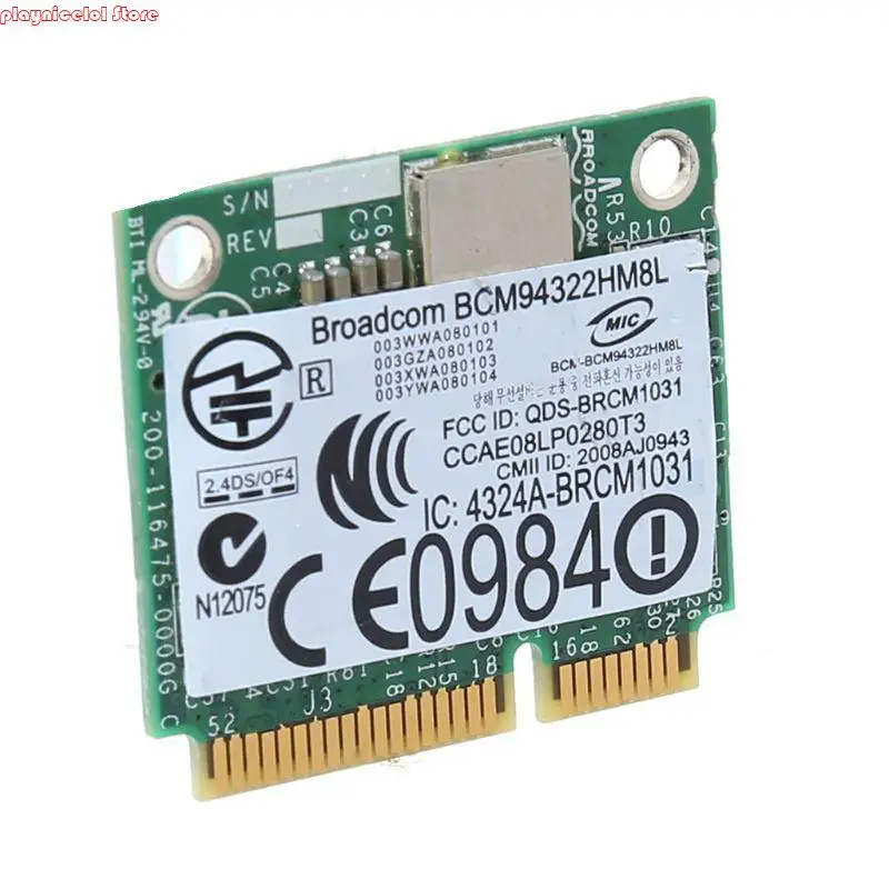 E8BA Mini PCI-E BCM94322HM8L DW1510 Dual Band 300m Wireless Card für E4200 E5500