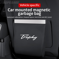 Car Garbage Bag With Led Seat Back Hanging Storage Bag Trash can For MG ZS HS ES5 MG4 EV EZS ONE MG S5 EV MG3 MG5 MG6 MG7 Trophy