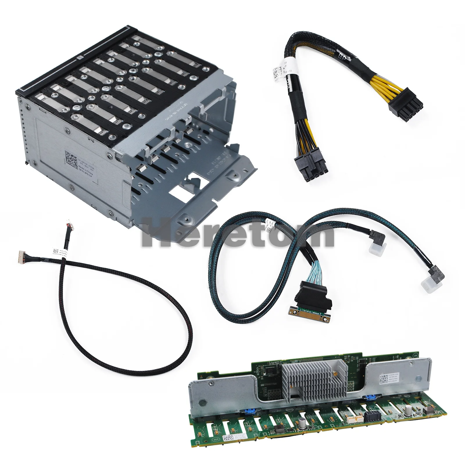 Imagem -02 - Backplane Gaiola Kit de Atualização para Dell Poweredge Bay 2.5 Hdd para 16 Bay R730 R830 P51cf 8tgm0 08tgm0 Novo