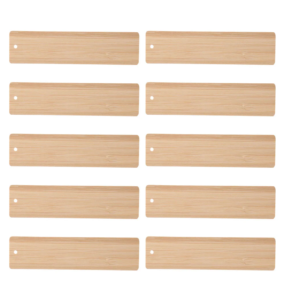 

24 Pcs DIY Blank Bookmark Stylish Bamboo Gift Tags Ornaments Craft Label Decor Dried Flowers