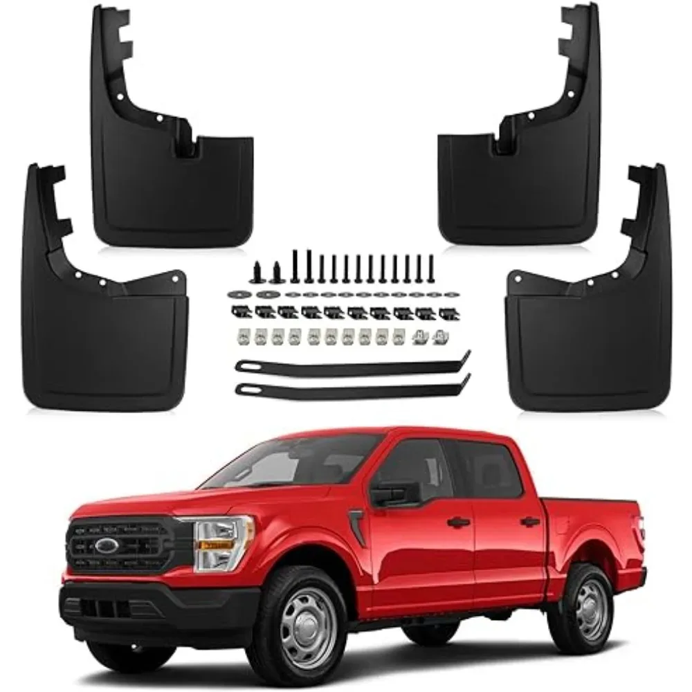 

Комплект брызговиков для Ford F-150 2021-2025 (без расширителей колесных арок) с крепежным комплектом