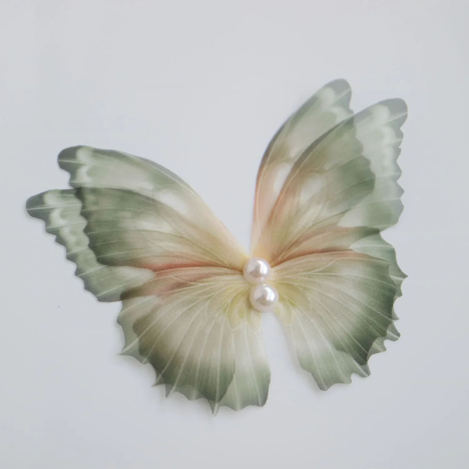 6pc DIY fashion organza butterfly Patches for clothing Embroidery patches  bags decorative parches applique sewing craft