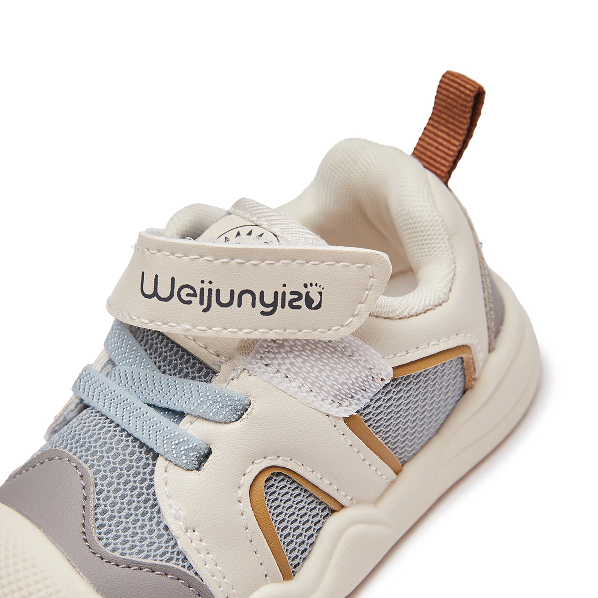 حذاء رياضي للأطفال البنات والأولاد بنعل مطاطي غير قابل للانزلاق من الفيلكرو ومضاد للصدمات للأصابع للأطفال الرضع #4