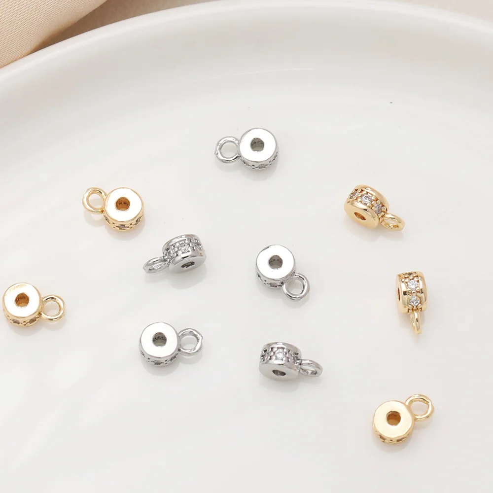 

Cordial Design 5*7MM 60Pcs Jewelry Findings & Components/Copper/DIY Connectors/Hand Made/Genuine Gold Plating/Round #195066