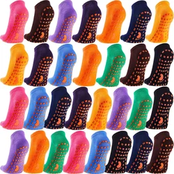 2 Pairs  Non-Slip Skid Socks, Yoga Socks, Soft Sport Socks for Women Men Yoga ,Pilates Barre, A variety of colors