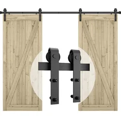 Hardware Wood Barn Door Hanging Rail Home Sliding Door Barn Track Hardware Sliding Door Track Kit Barn Door System Slide Kit