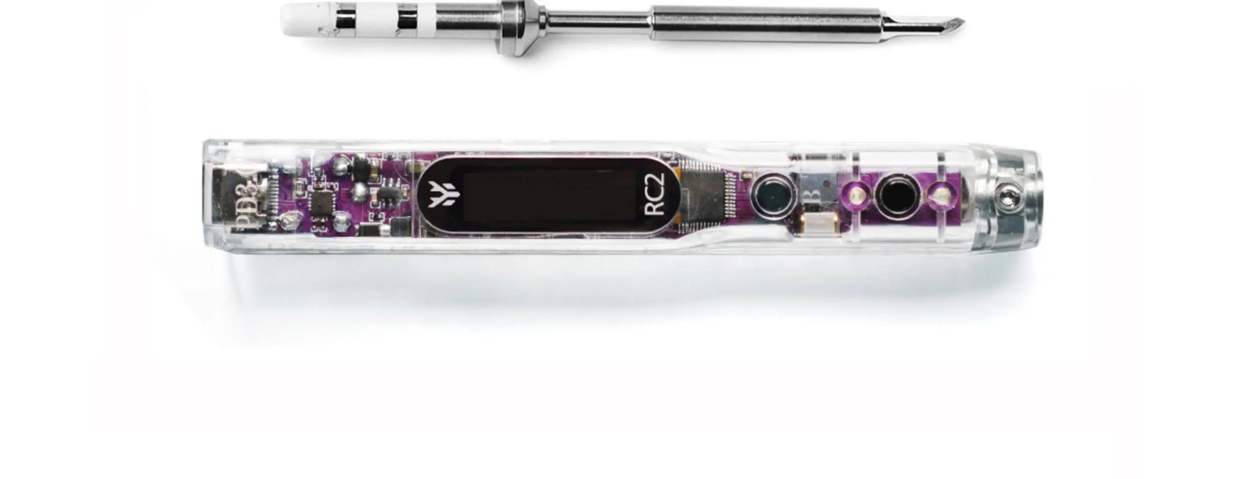 HGLRC RC2 Soldering Iron 450°C Smart Temperature Control Portable USB-C PD Fast Heating