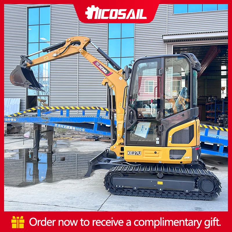 

Nicosail 3.0 Ton Compact Mini Excavator Multifunctional 2880kg Small Digger with Bucket for Garden/Farm Maintenance