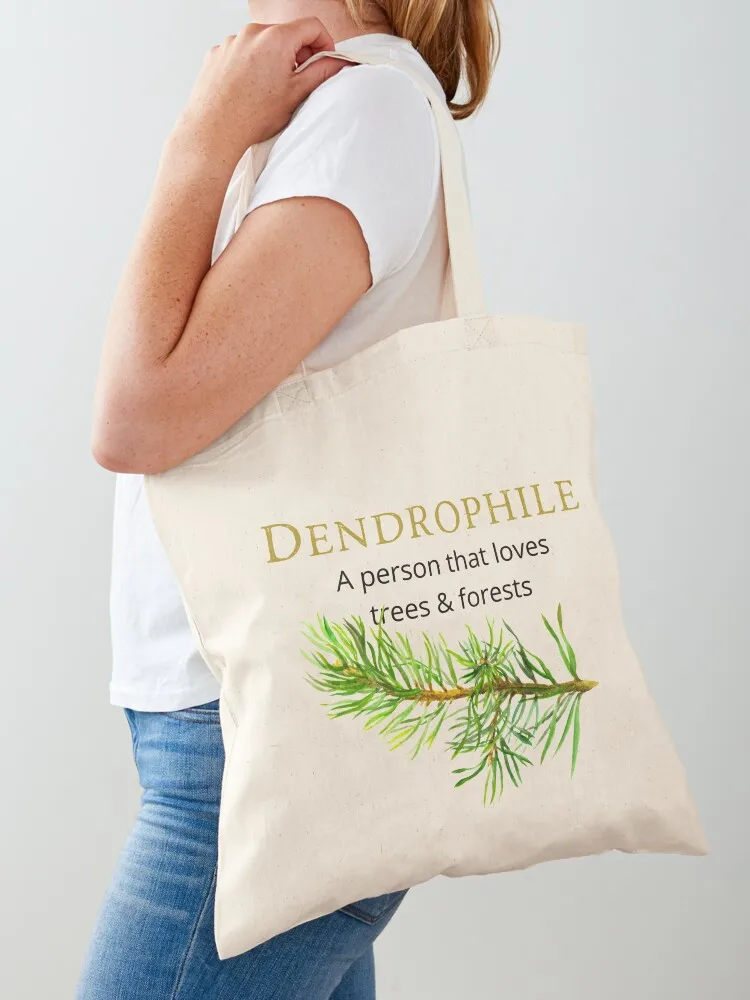 

Dendrophile A Lover Of Trees & Forests Tote Bag shopping bags foldable custom bags the tote bag