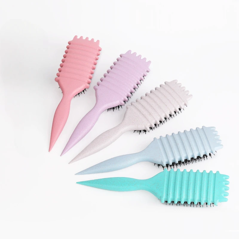 

Hollow Comb Curl Define Styling Brush New Durable Smooth Hair Fluffy Comb Massage Home Hair Styling Tool Combs