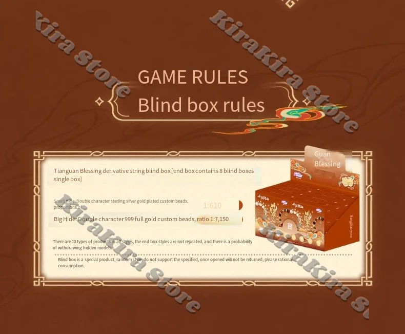 Heaven Official's Blessing Official Genuine Hand Chain Natural Stone Coloured Glaze Bracelet Anime Fashion Random One