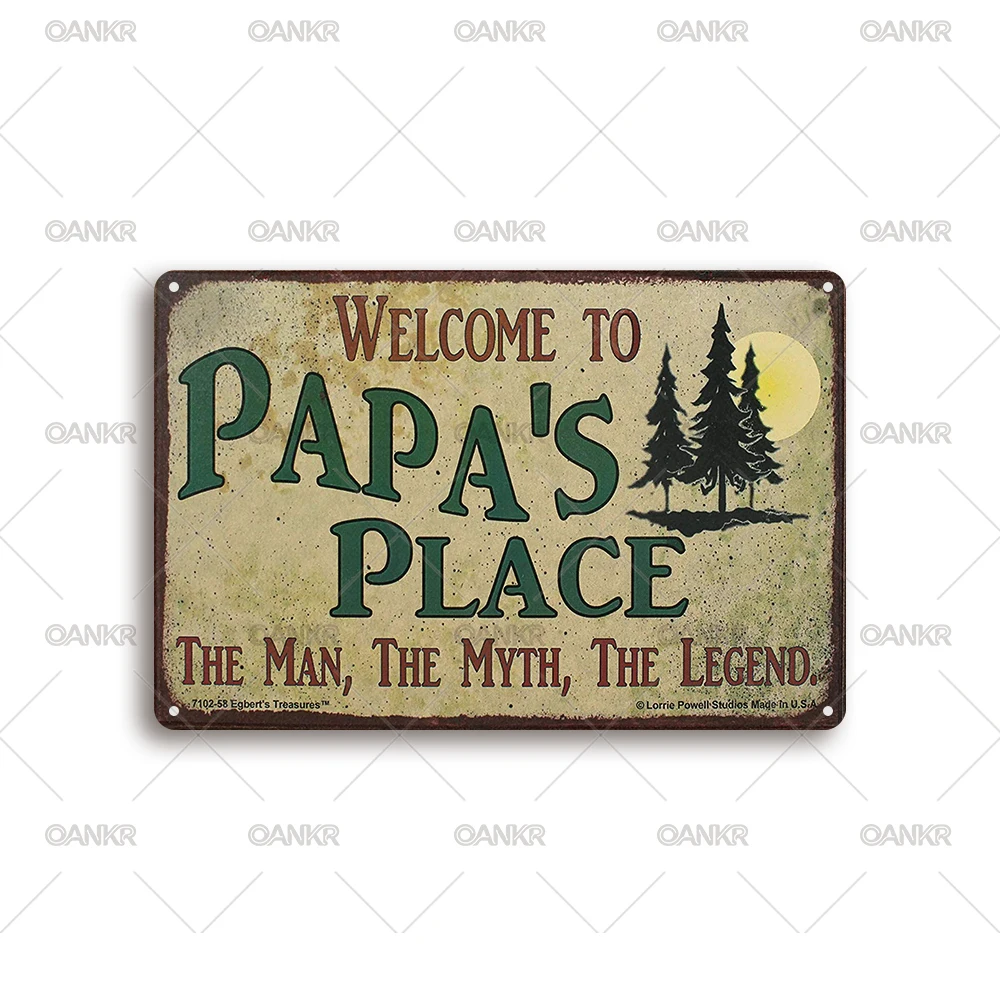 Room Decor Metal Tin Sign Vintage Dad The Man The Myth The Legend Retro Wall Art Decor for Home Garage Man Cave Dad Gift Plaque