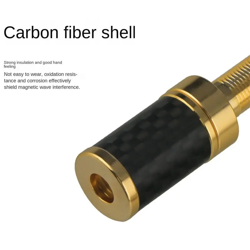 4Pcs HIFI Audio HIFI Gold Plated Copper Speaker Binding Post Female Banana Jack Connector Long Column Without Welding