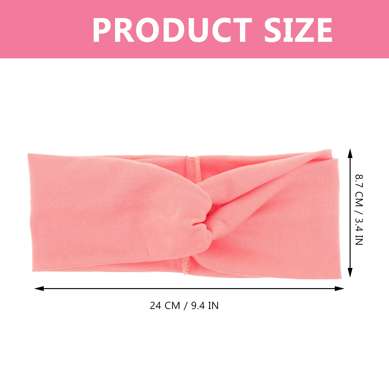Yoga Headband Cross Knotted Elastic Sports Hairband for Women Outdoor Workout Fitness Breathable Sweatband Cross Hair Band