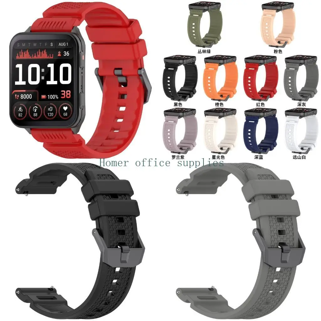 

K43B Silicone Rubber Watch Straps Waterproof for X1 24mm Watch Band