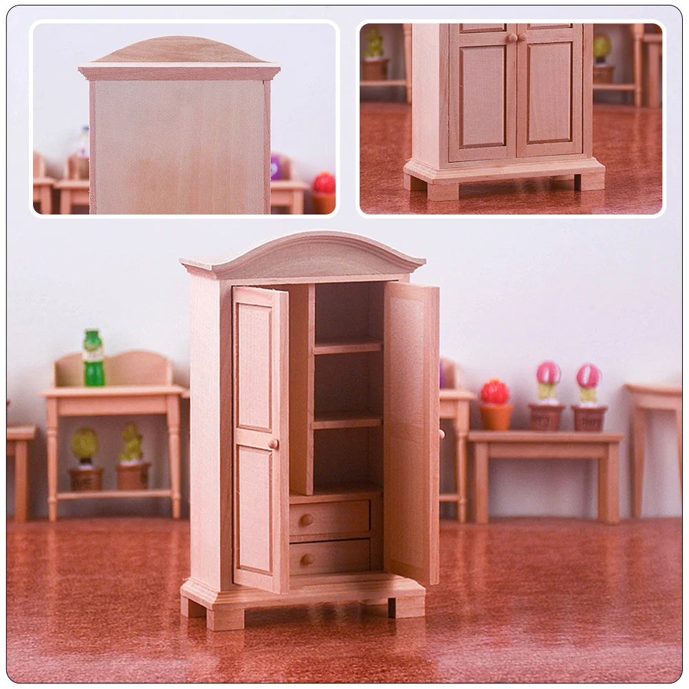 Accesorios de armario Mini adornos decoración Vintage gabinete modelo estantería casa