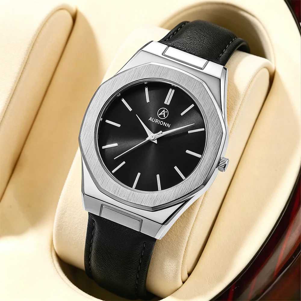 New Fashionable and Casual Minimalist Men's Quartz Watch, Suitable for Daily Wear, Commuting, and Holiday Gifts (without Box)