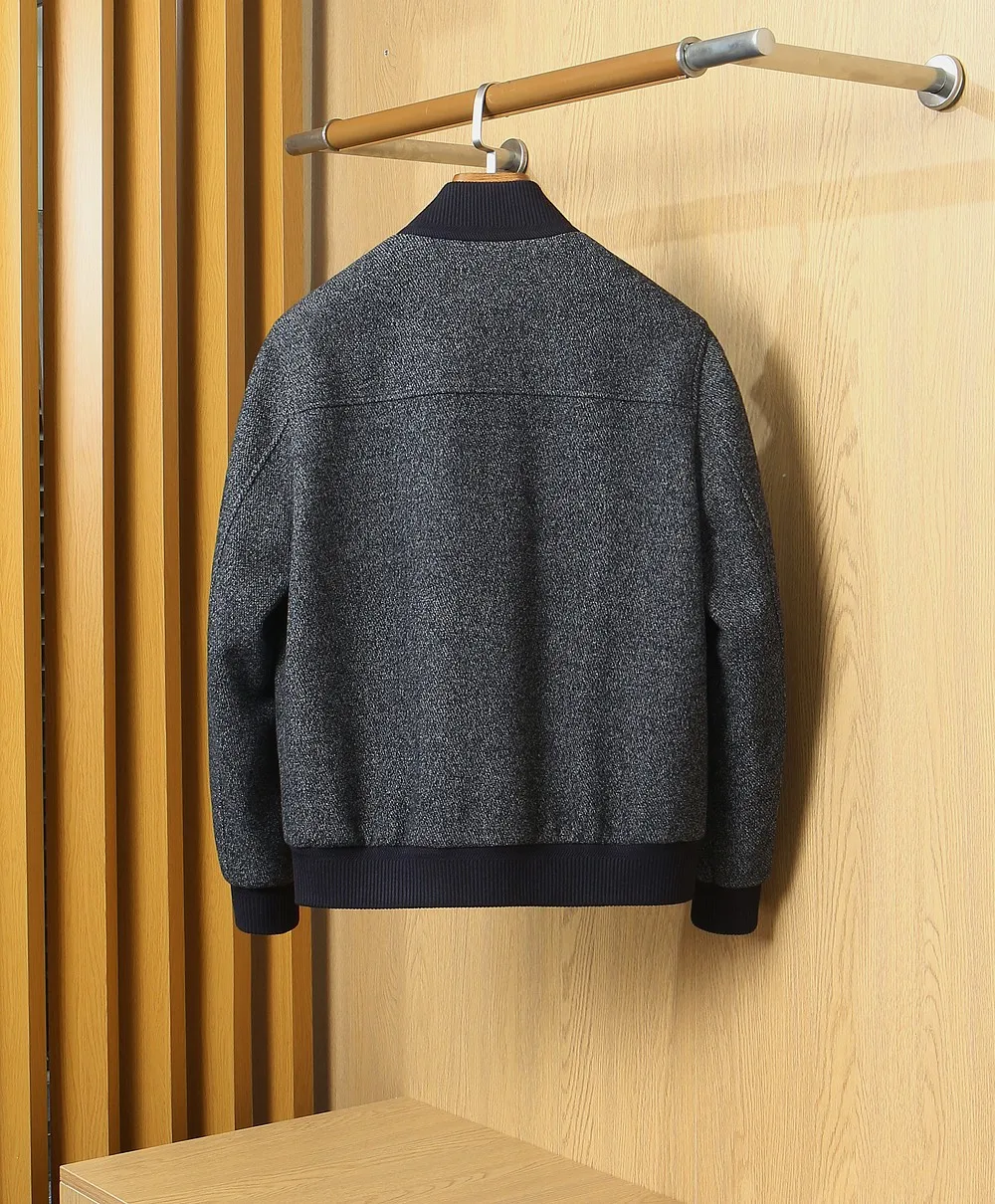 SIJITONGDA 2026Men's autumn and winter new casual high-end floral material jacket, white dark gray coffee color M-3XL