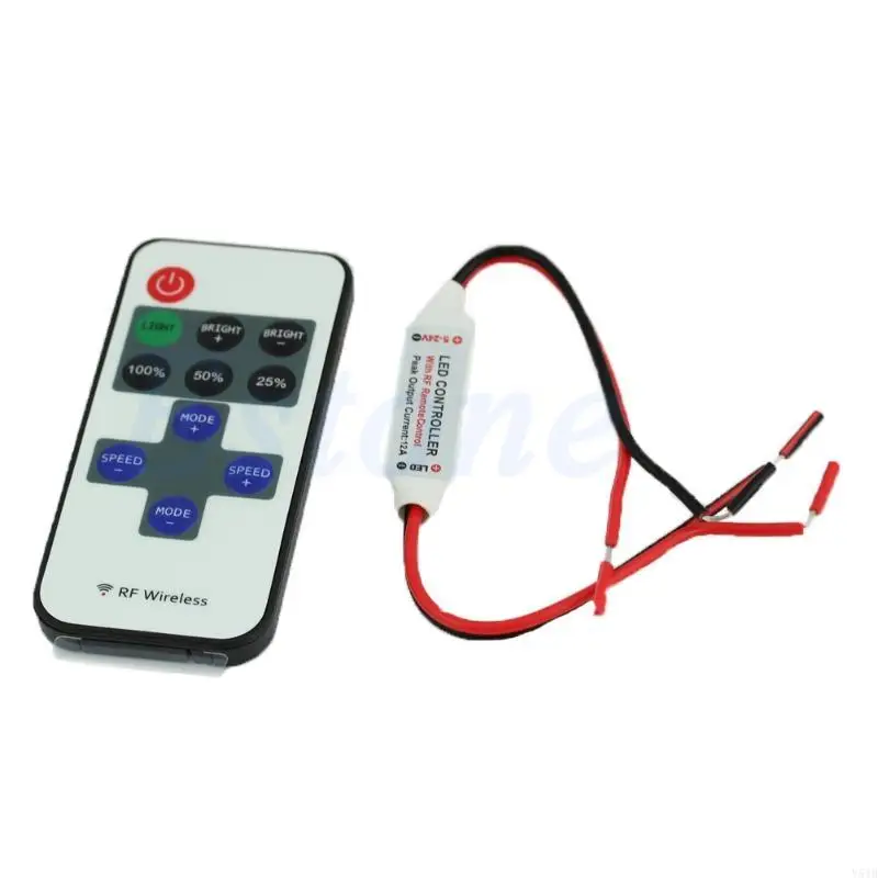

Y51B for DC 12V 11 Keys Mini RF Wireless Remote Controller for Led Single Color Strip