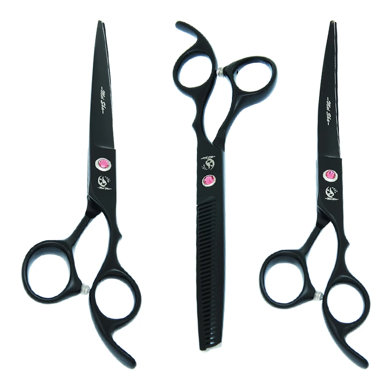 

Meisha 7 inch Professional Pet Grooming Scissors Steel 440C Animals Cutting Thinning Shears Curved Clippers Dog Supplies B0032A