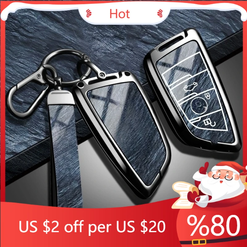 

Горячий кожаный чехол для автомобильного ключа из цинкового сплава, чехол для Bmw F20 G20 G30 X1 X3 X4 X5 G05 X6 X7 G11 F15 F16 G01 G02, внутренние наклейки