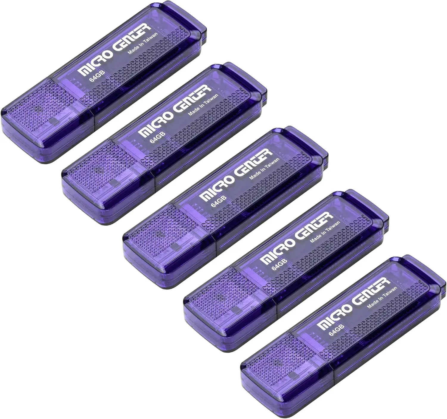 

64GB USB 3.0 Flash Drive 5-Pack, High Speed Data Transfer Thumb Drive for Storage and Backup, Gum Size Memory Stick