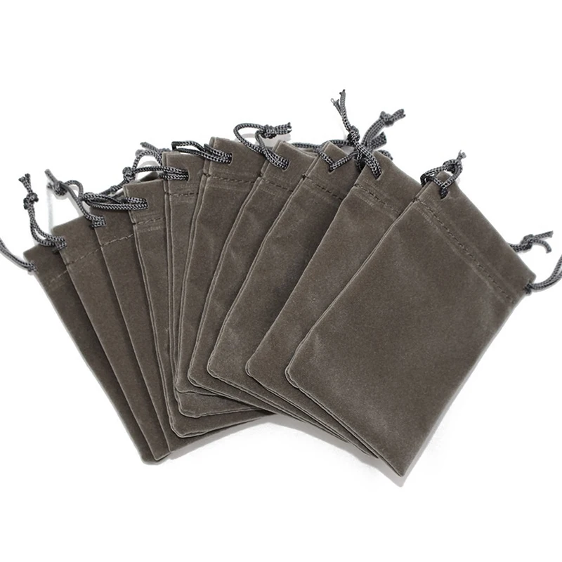 100-Pack Best Sell Velvet Gift Bags Bulk Jewelry Packaging Necklace Ring Earrings Storage Pouches DIY Wedding Favor Goodie Bag