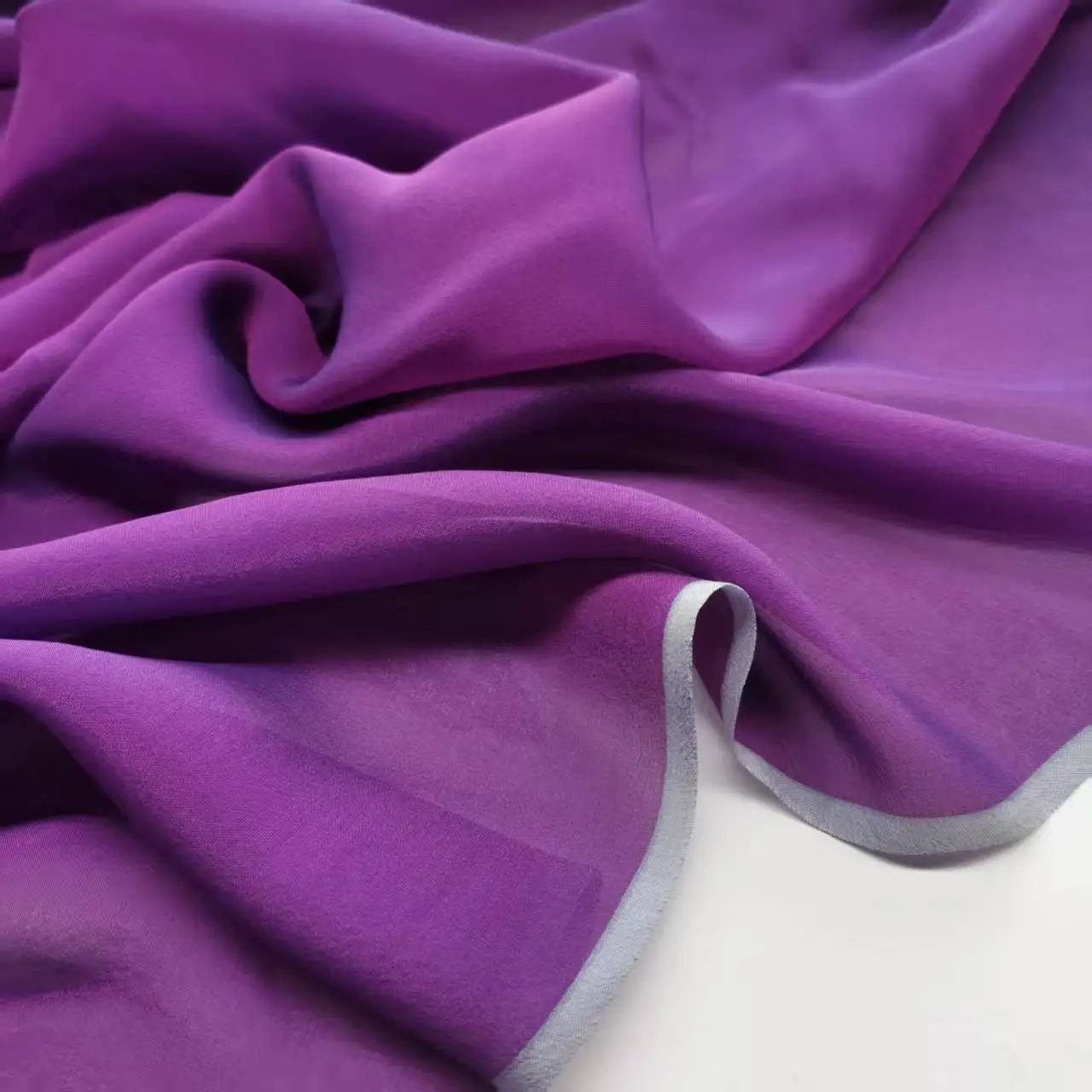 Tissu en Soie Pure Magique Cation Soie Chiffon Doux 7mm pour Robe, Châle, Hijab, Sari, Matériel de Couture